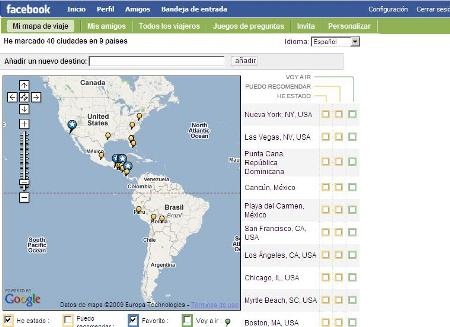 facebook mapa