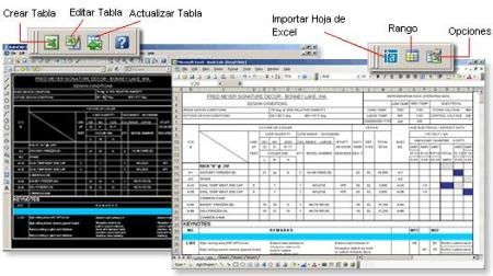 de excel a autocad